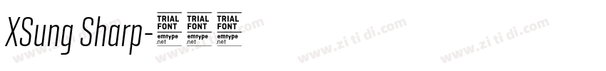 XSung Sharp字体转换